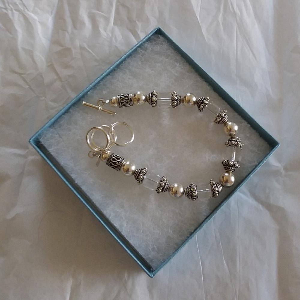 Silpada Sterling Silver Swarovski Crystal Bracelet
